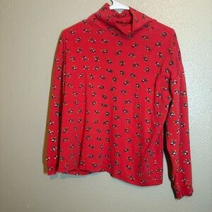 Vintage 90s Disney Mickey & Co. Mickey Mouse All Over Print Turtleneck Size XL